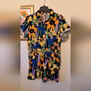 Roxy Real Yesterday Floral Printed Romper